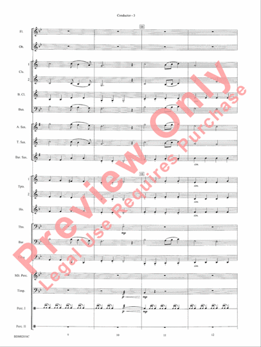 Graduation Suite (Processional: Pomp and Circumstance March No. 1 / Recessional: Rondeau from Premiere Suite) Concert Band scores gallery preview page 5