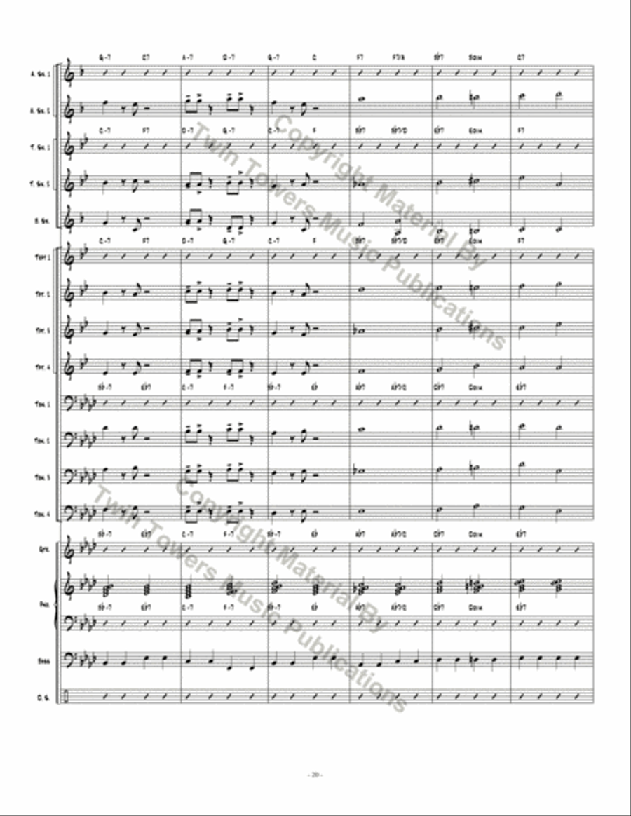 Don't Get Caught Jazz Ensemble scores gallery preview page 20