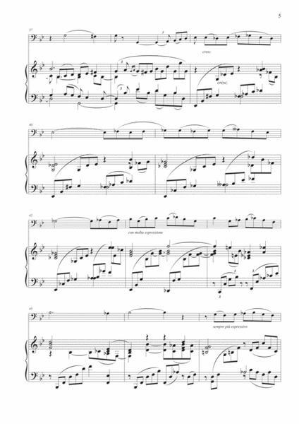 Adagio Sostenuto from "Piano Concerto No. 2" for Euphonium and Piano image number null