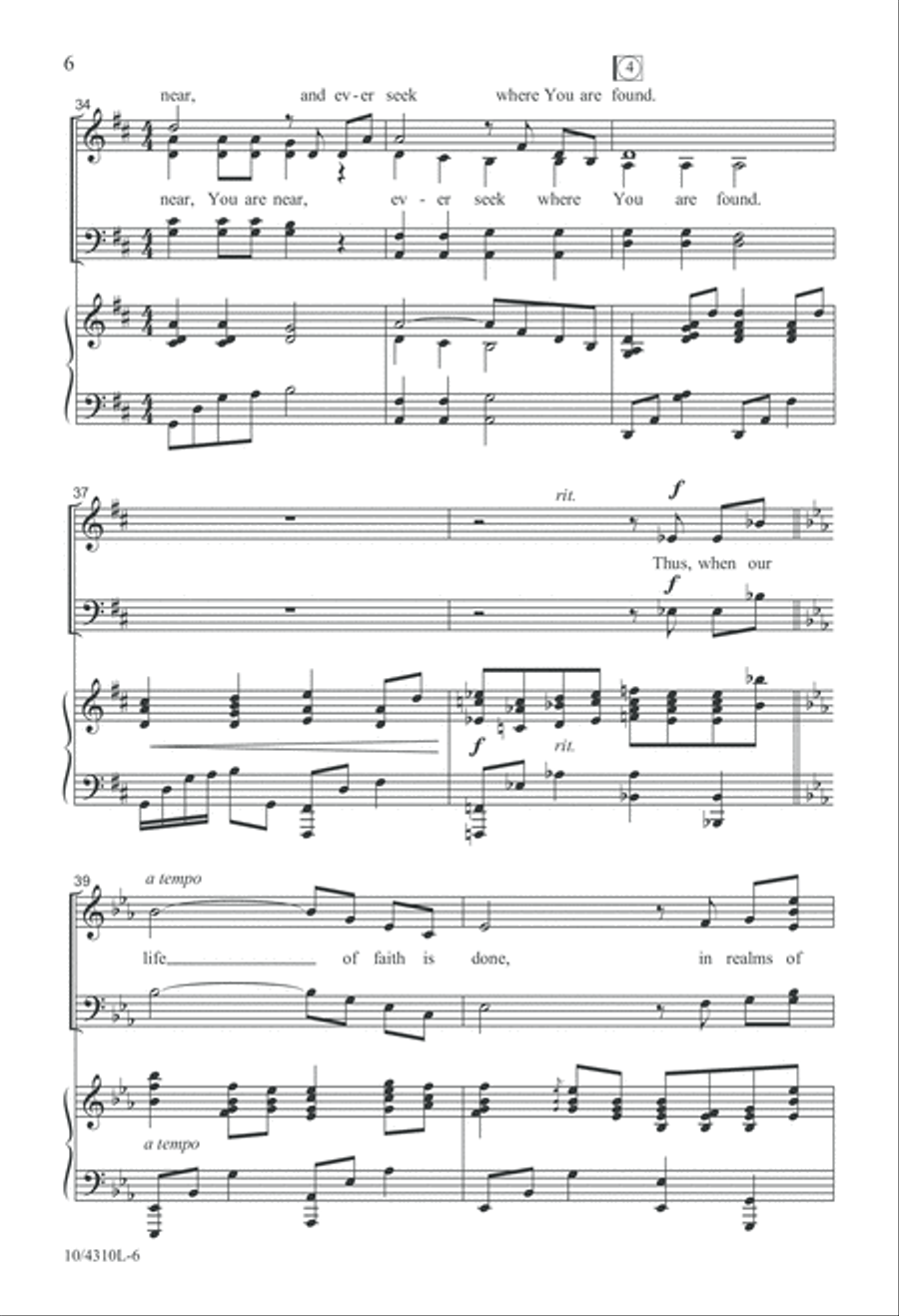 We Walk by Faith 4-Part scores gallery preview page 6