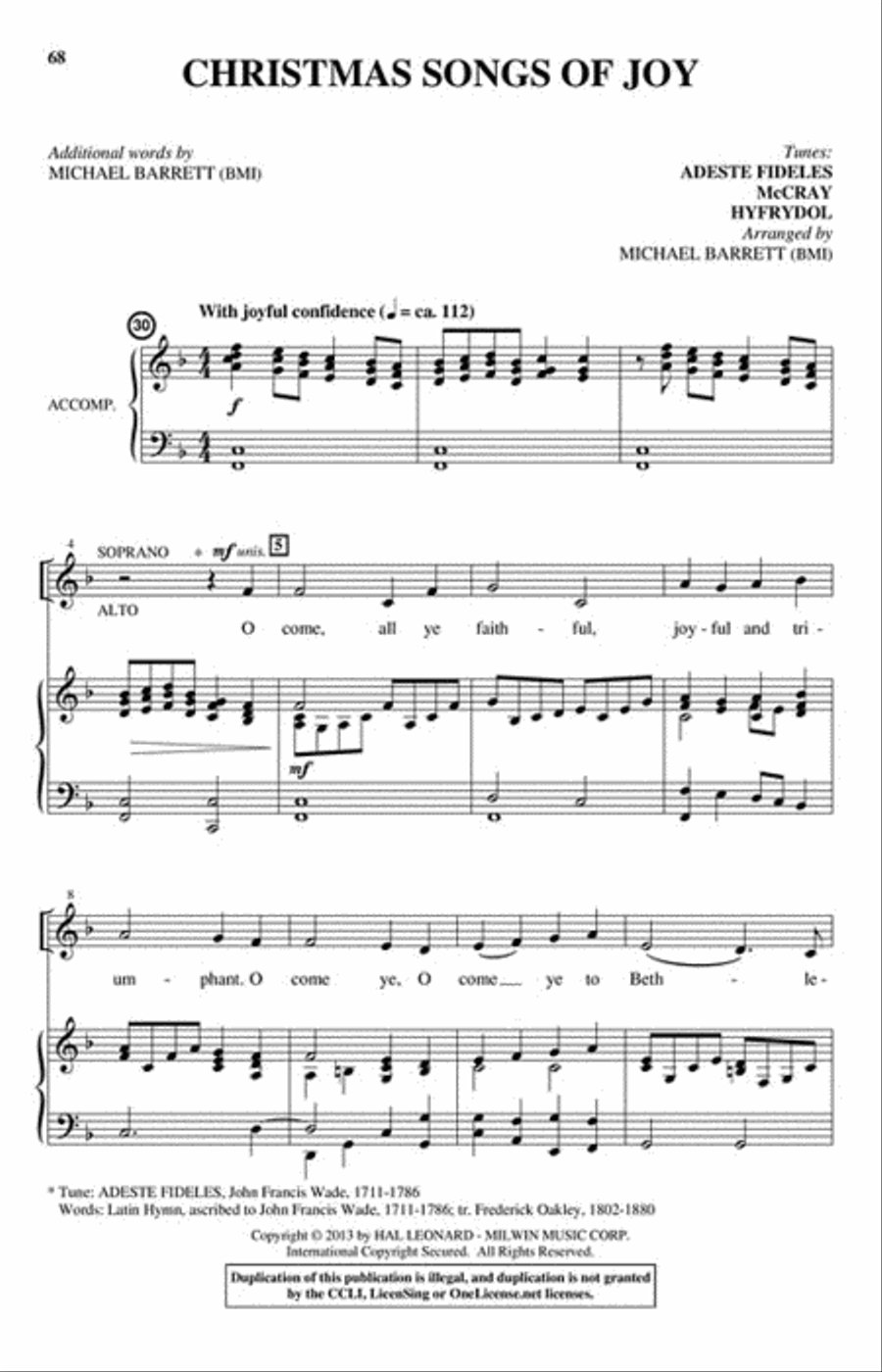 Sing a Song of Christmas SA scores gallery preview page 8