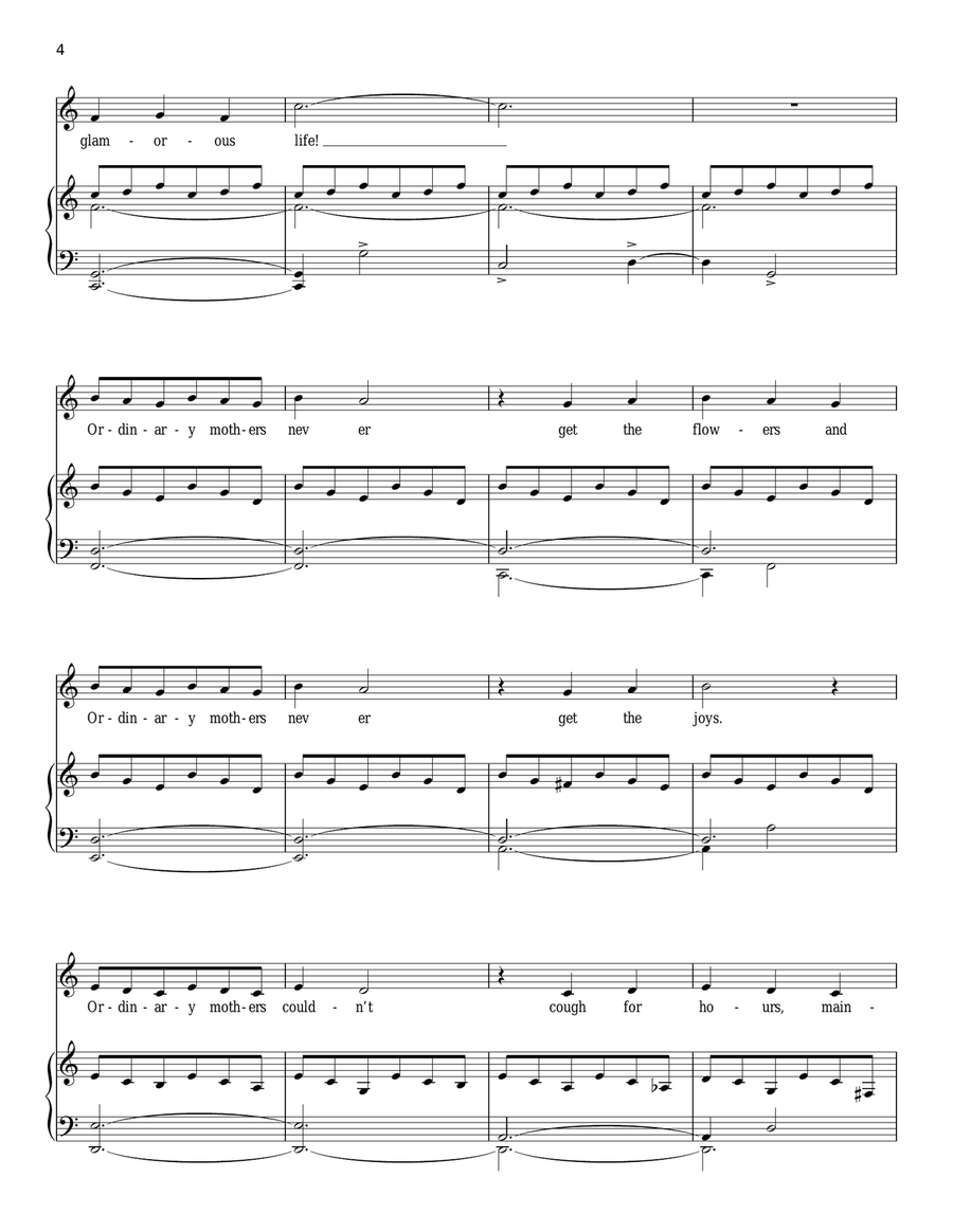 The Glamorous Life The Glamorous Life Piano, Vocal scores gallery preview page 4