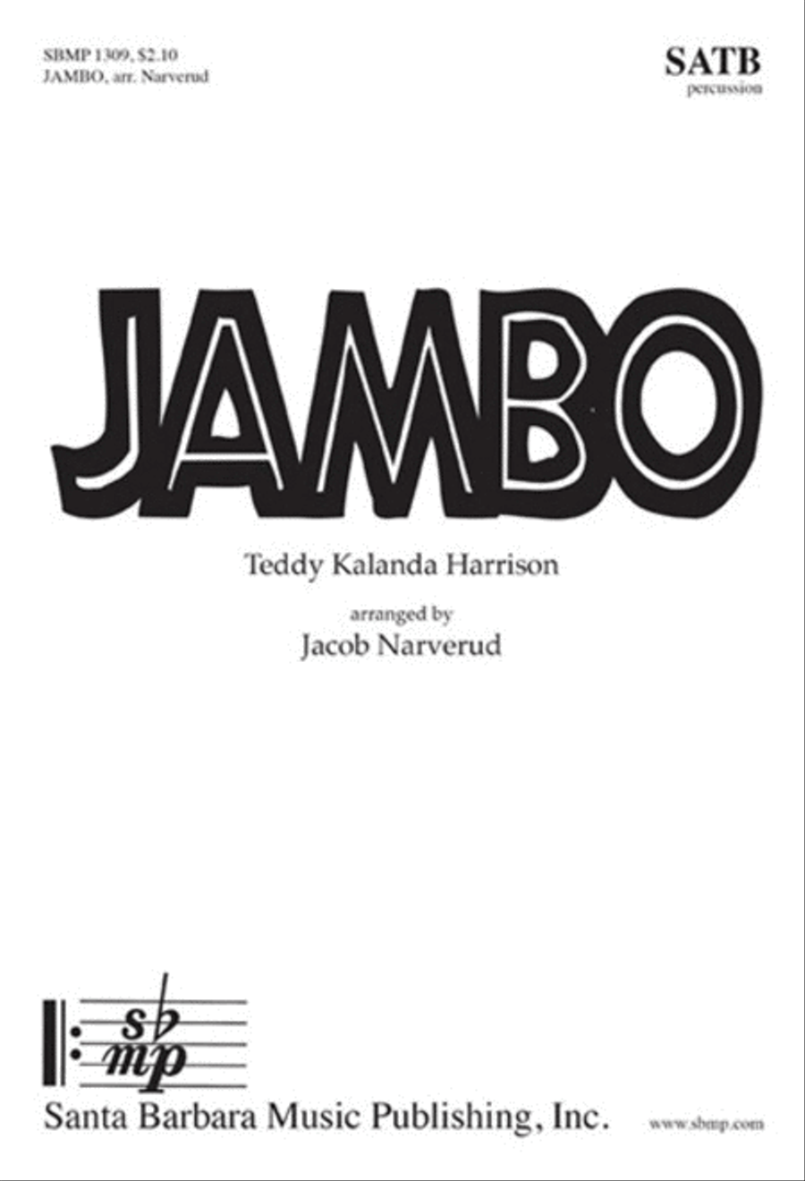 Jambo - SATB Octavo Jambo - SATB Octavo 4-Part scores gallery preview page 1