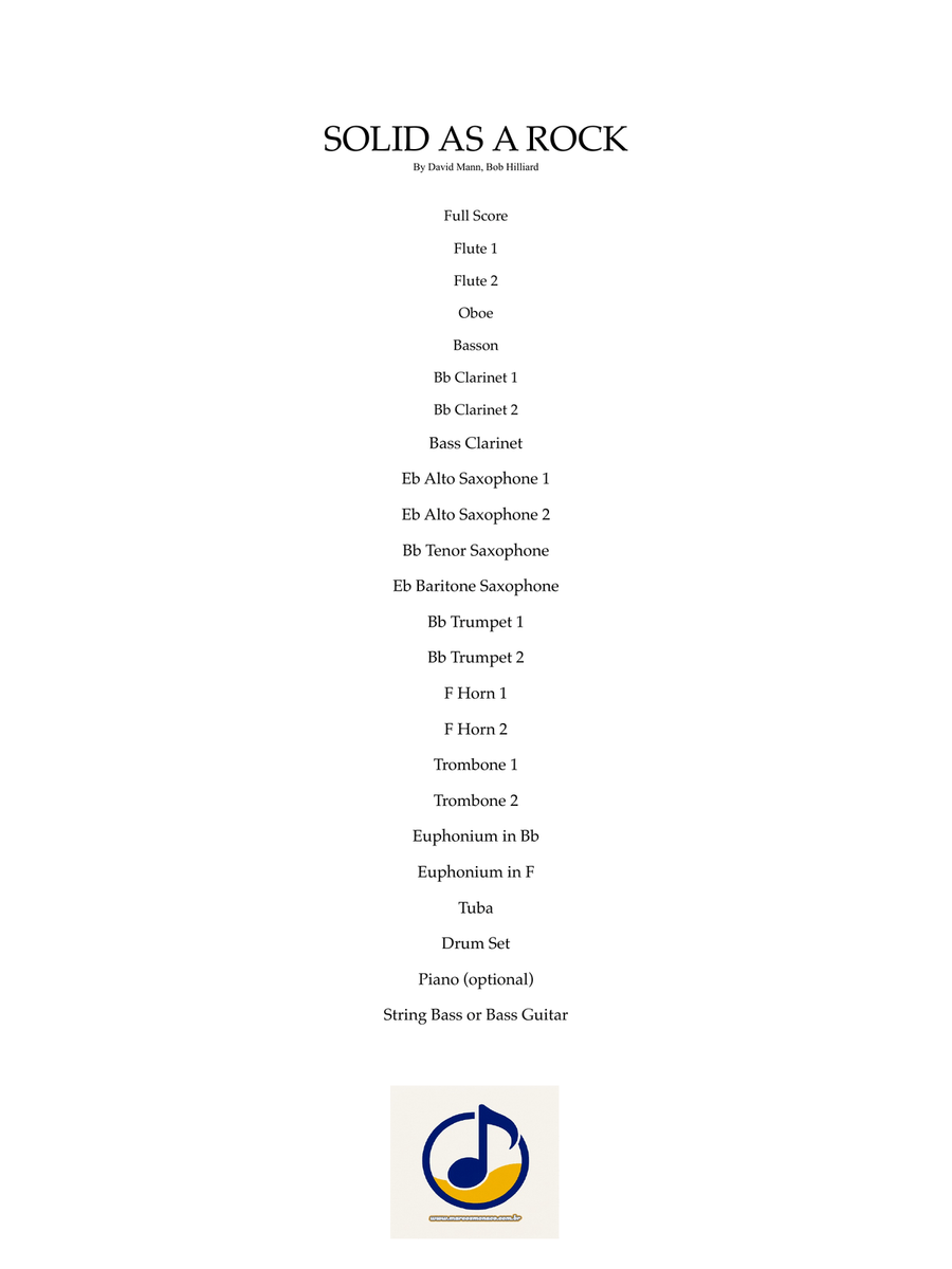Solid As A Rock Concert Band scores gallery preview page 2