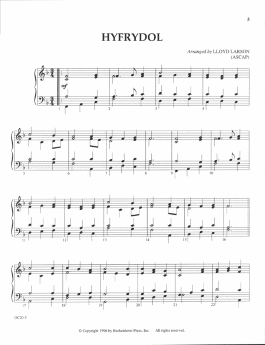 Praise and Adoration - organ part Organ scores gallery preview page 3