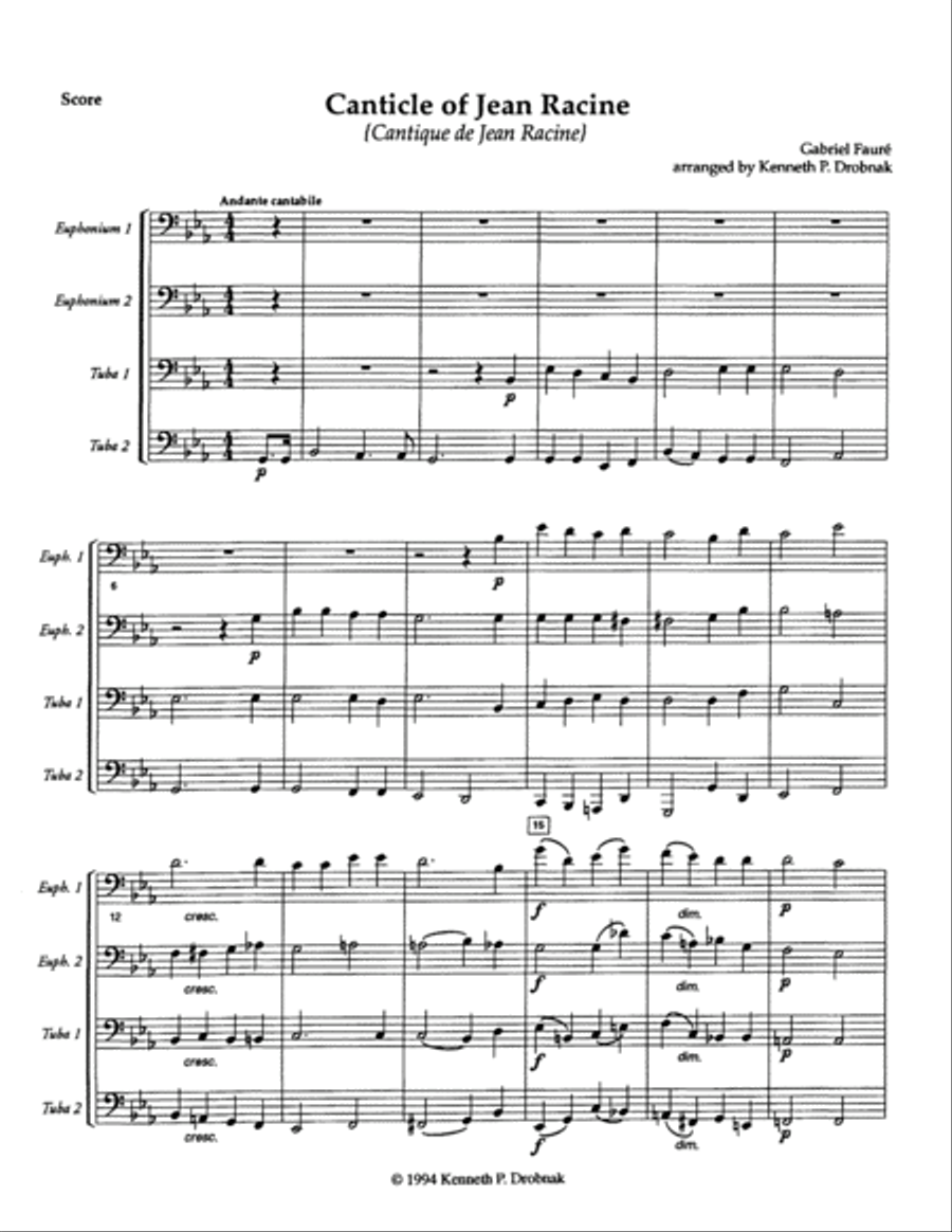 Canticle of Jean Racine Canticle of Jean Racine EETT scores gallery preview page 2