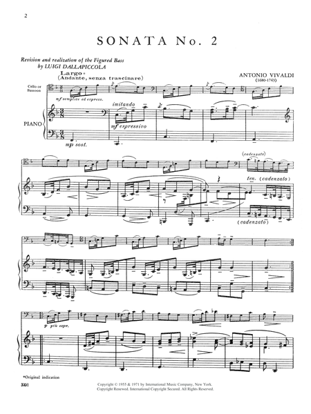 Sonata No. 2 In F Major, Rv 41