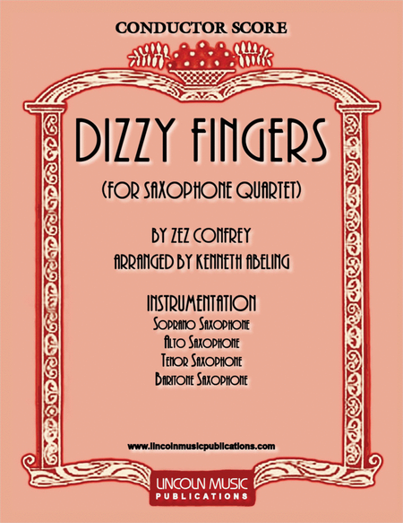 Dizzy Fingers (for Saxophone Quartet SATB) image number null