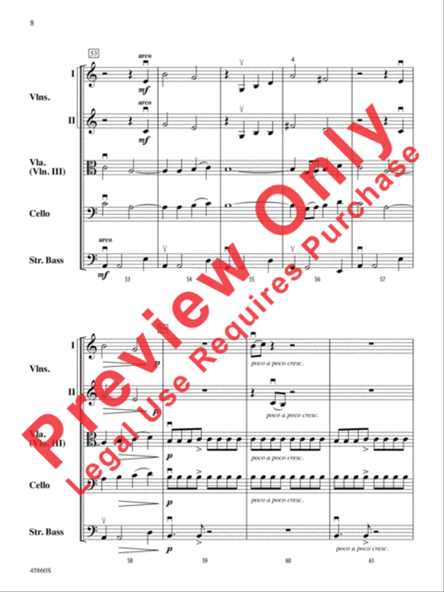 Midnight Adventure String Orchestra scores gallery preview page 8