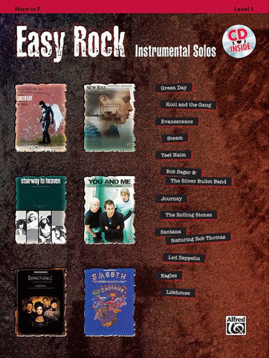 Easy Rock Instrumental Solos, Level 1 Horn Solo scores gallery preview page 1