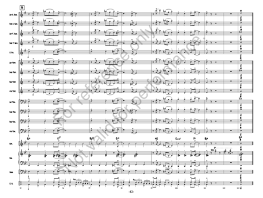 Bringin’ Down The House Bringin’ Down The House Jazz Ensemble scores gallery preview page 13