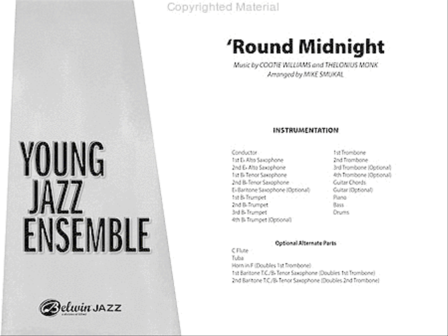 'Round Midnight Jazz Ensemble scores gallery preview page 2