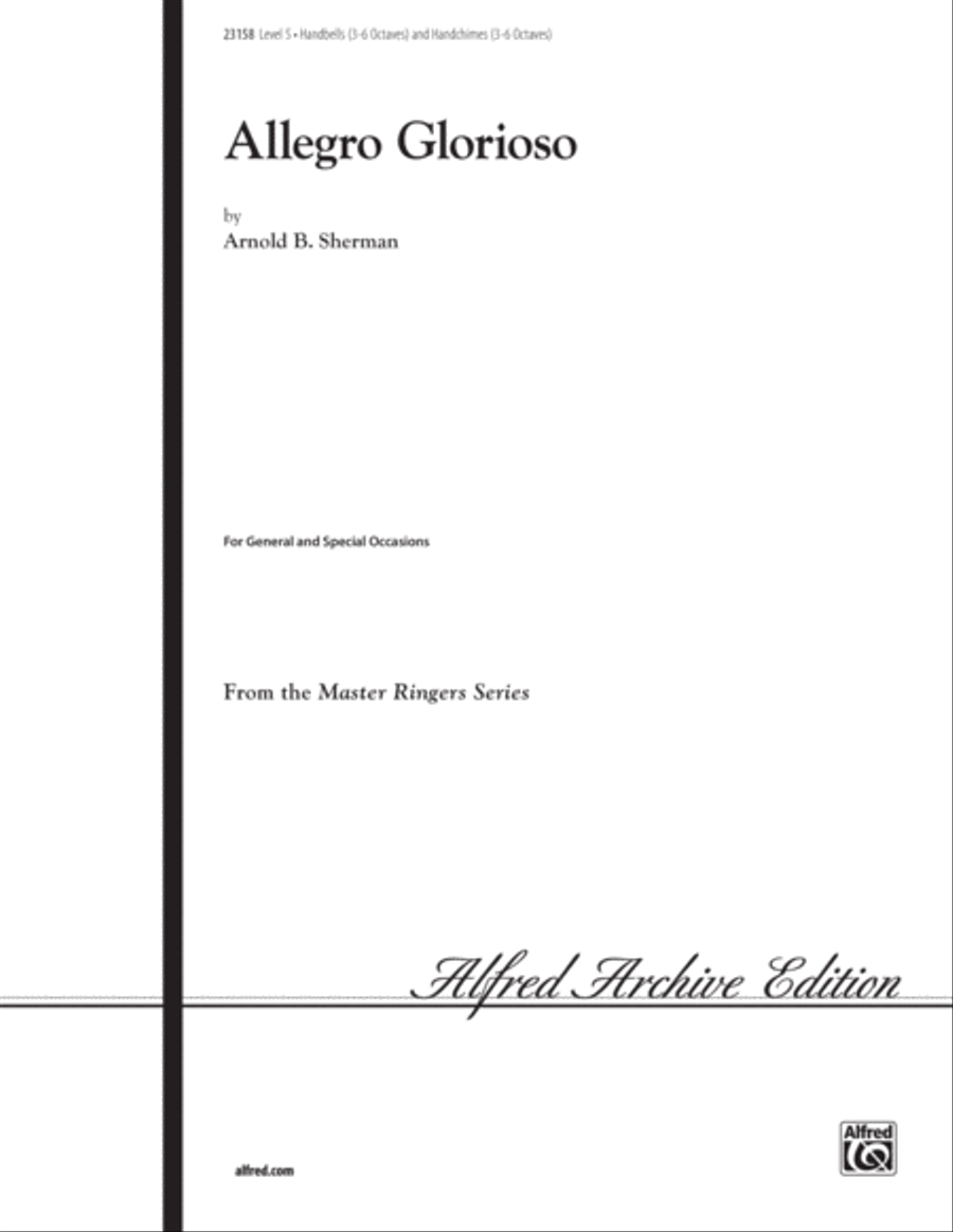 Allegro Glorioso Allegro Glorioso Handbell Choir scores gallery preview page 1