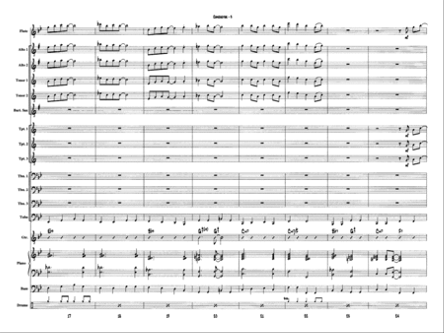 Ben's Blues: Score Jazz Ensemble scores gallery preview page 4