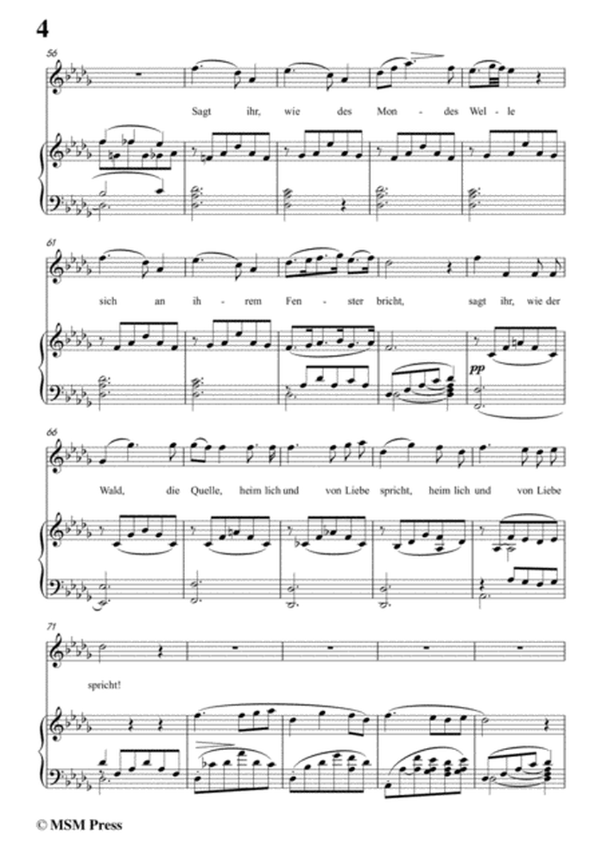 Schubert-Liebeslauschen(The Maiden's Serenade),D.698,in D flat Major,for Voice&Piano image number null
