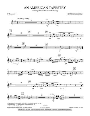An American Tapestry (for Wind Ensemble) - Bb Trumpet 1