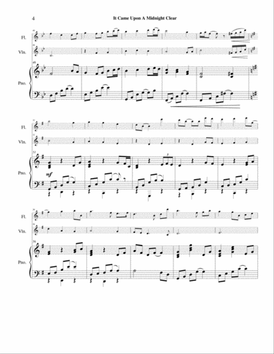 It Came Upon A Midnight Clear Flute scores gallery preview page 5