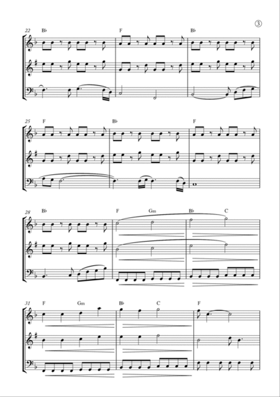 My Girl Woodwind Trio scores gallery preview page 3