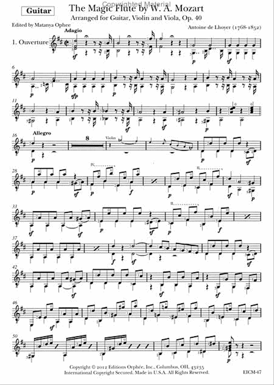 The Magic Flute By W.A. Mozart Chamber Music scores gallery preview page 2
