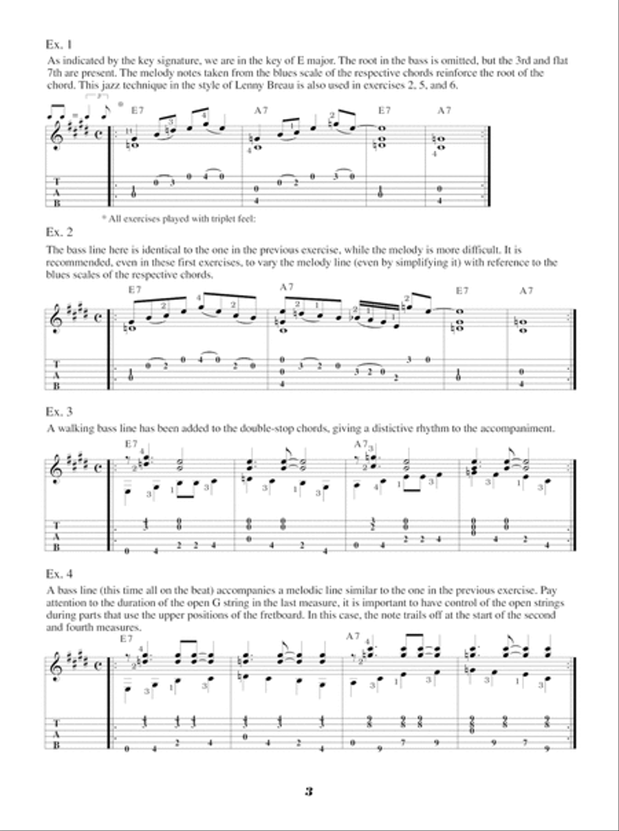 Blues & Jazz for Fingerstyle Guitar Electric Guitar scores gallery preview page 4