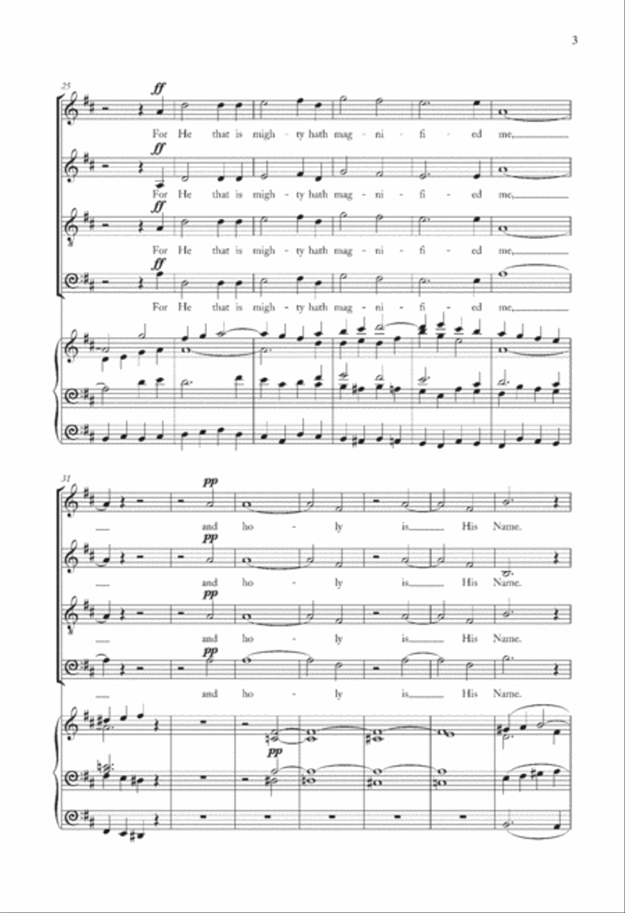 Magnificat And Nunc Dimittis In D Choir scores gallery preview page 3
