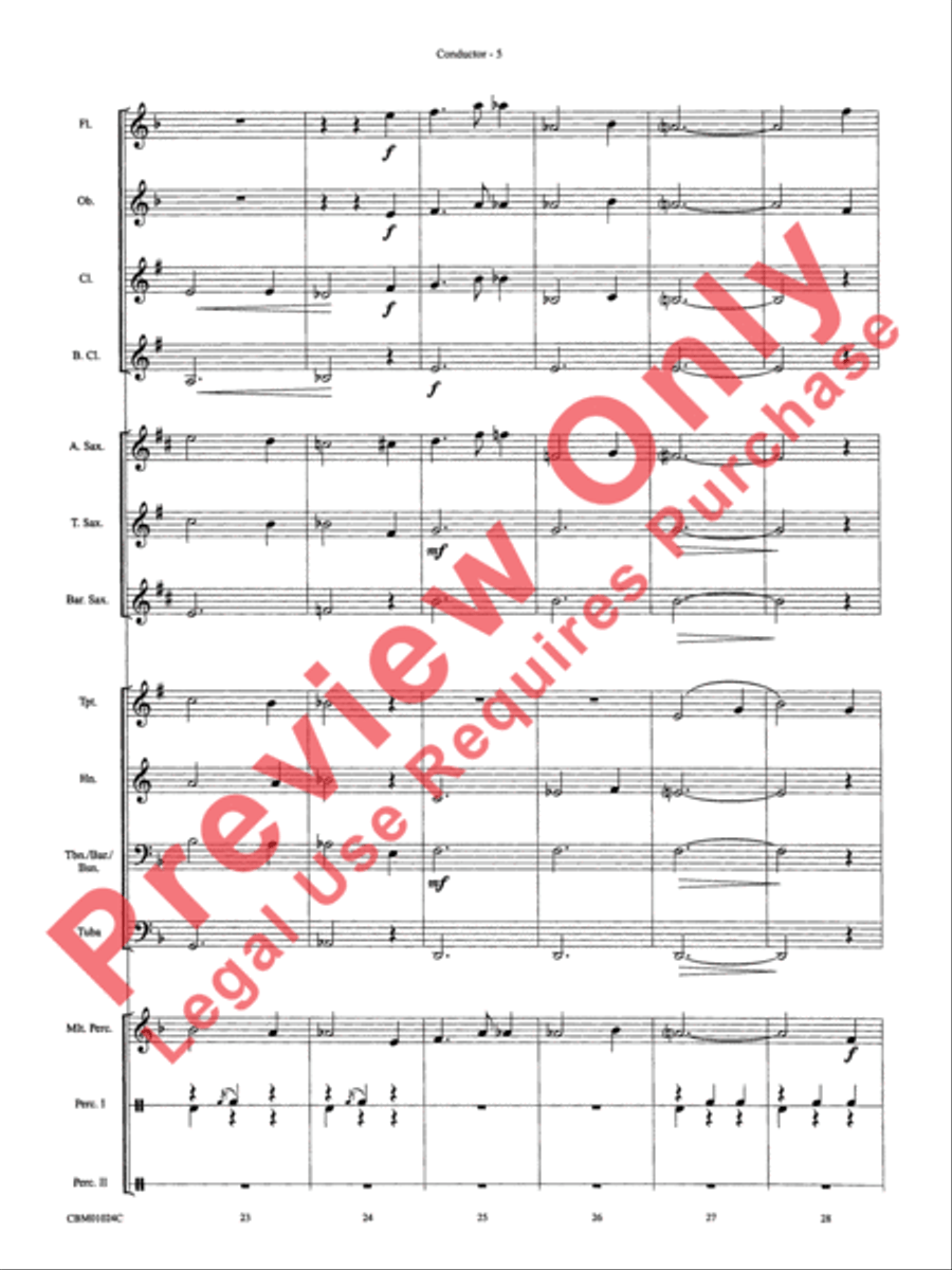 Harry's Wondrous World & Hedwig's Theme (Themes) Concert Band scores gallery preview page 8
