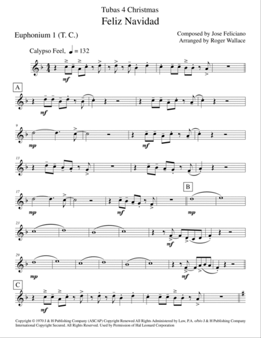 Feliz Navidad Feliz Navidad Brass Quartet scores gallery preview page 5