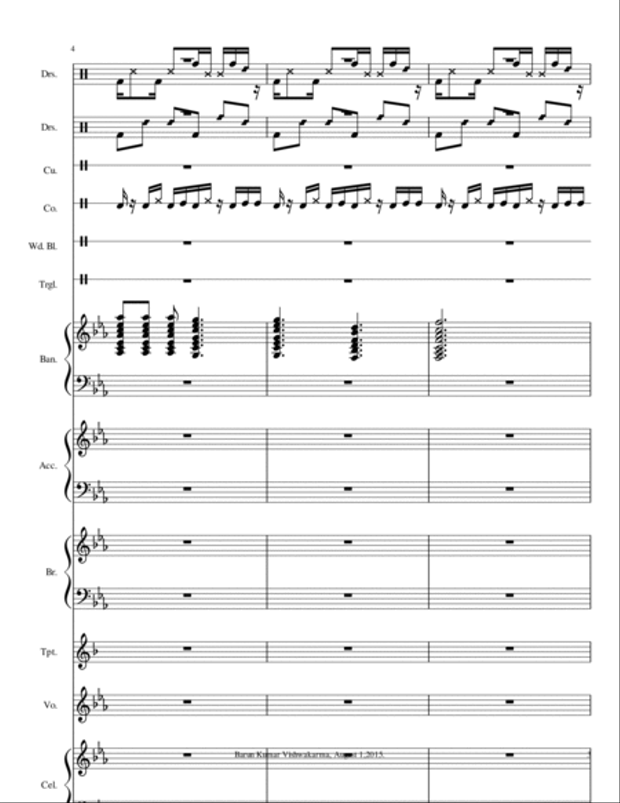 Barun1WaltzFilmDanceMusic Small Ensemble scores gallery preview page 3