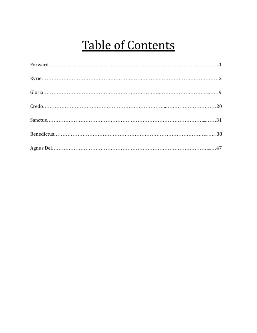 The A Cappella Mass The A Cappella Mass Divisi scores gallery preview page 2