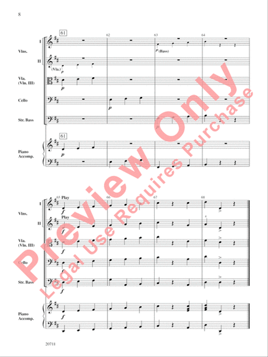 Scaling Mount Pizzicato String Orchestra scores gallery preview page 9