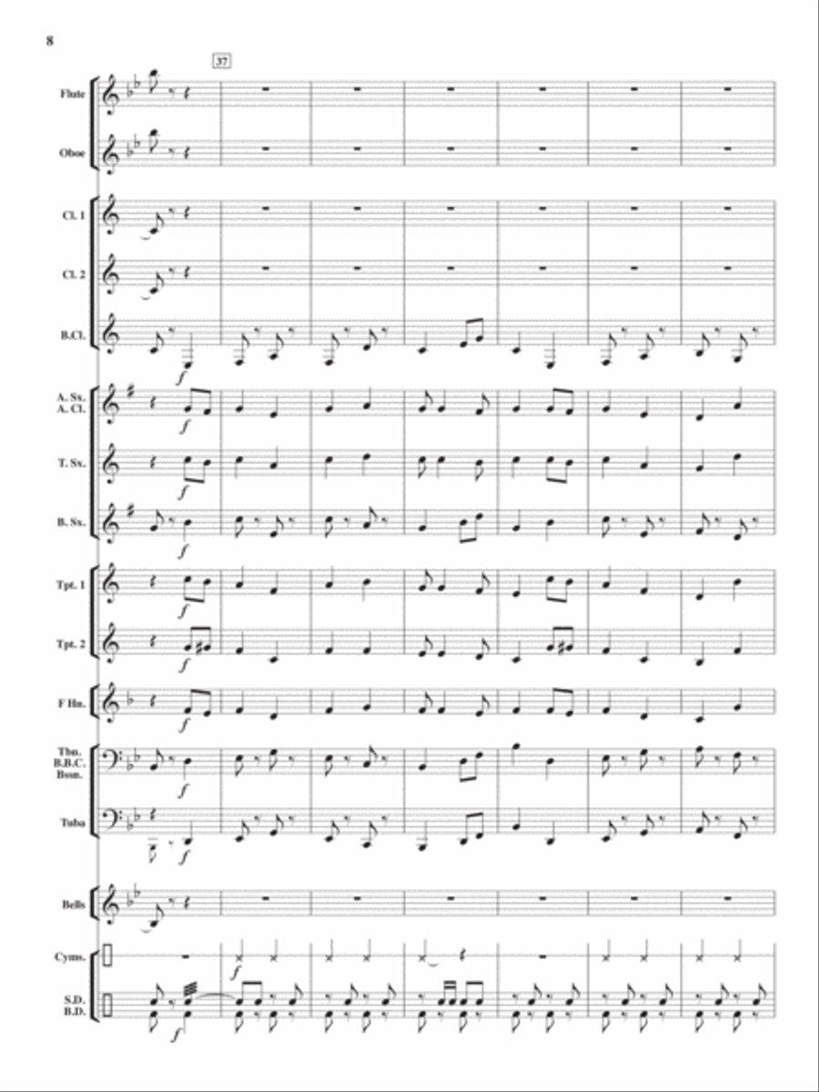 Heroes On Parade Concert Band scores gallery preview page 7