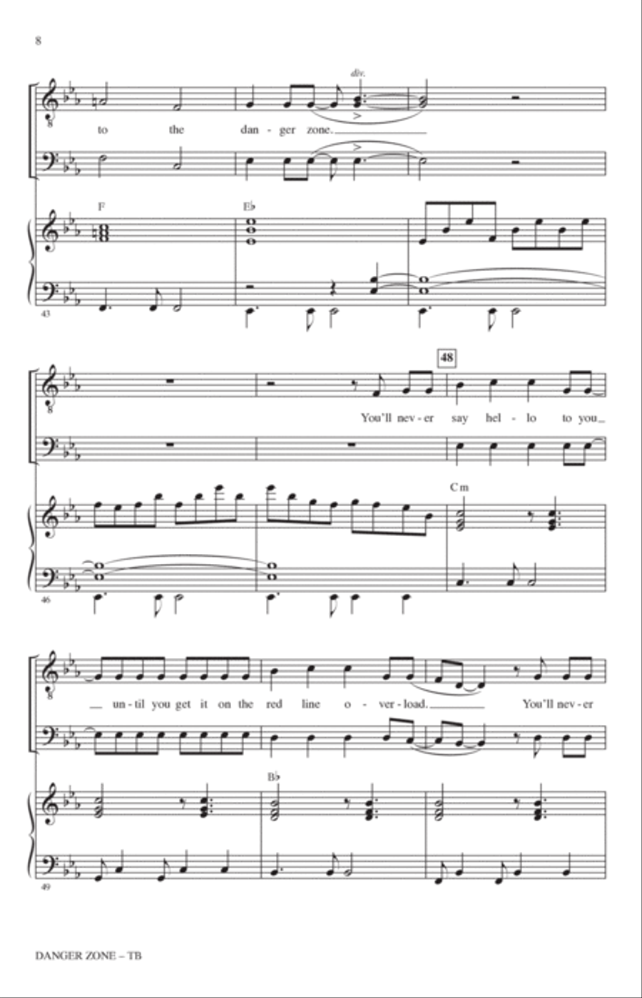 Danger Zone (from Top Gun) (arr. Roger Emerson) TB scores gallery preview page 6