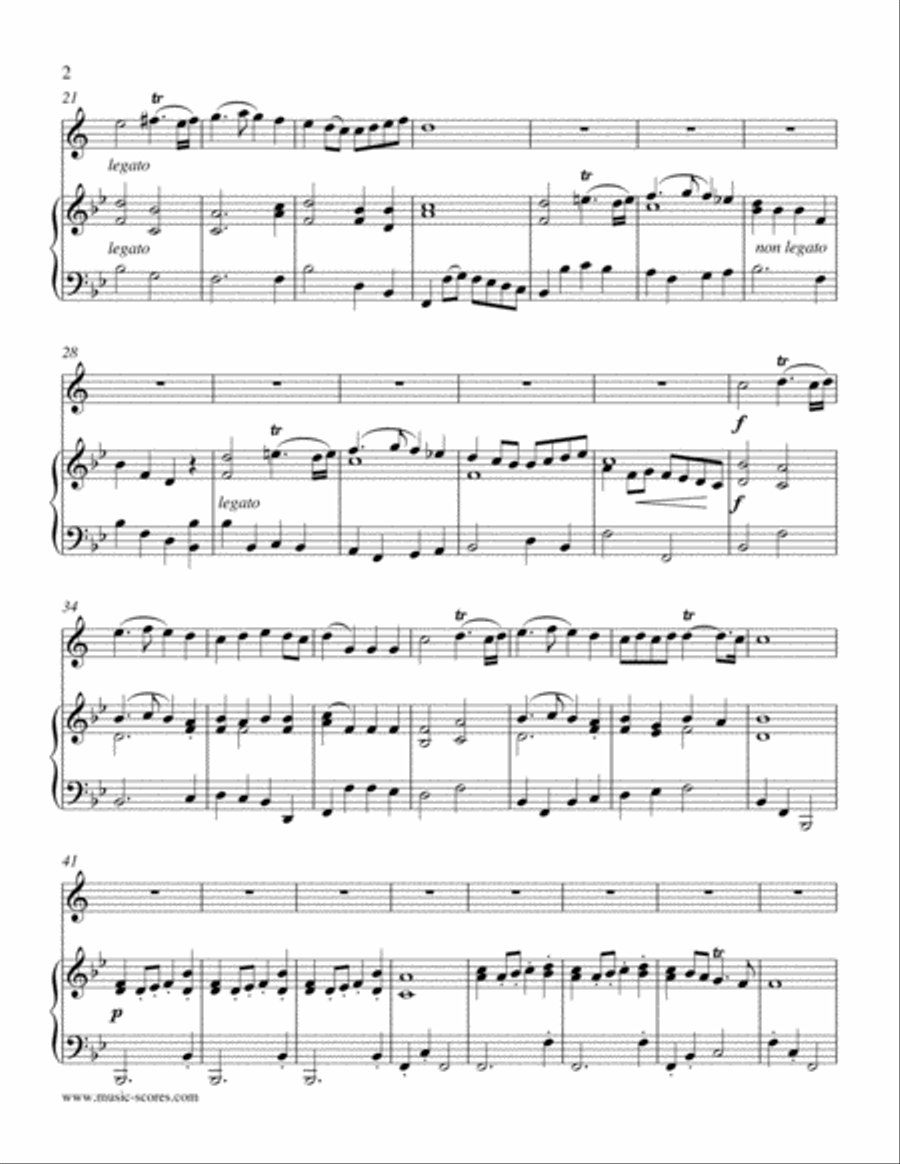 Trumpet Voluntary, or Prince of Denmark's March - Trumpet and Piano - Bb major Trumpet Solo scores gallery preview page 2