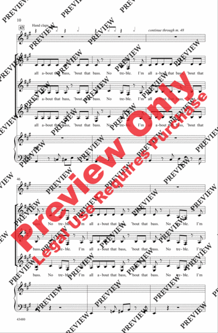 All About That Bass - SoundTrax CD (CD only) Choir scores gallery preview page 10