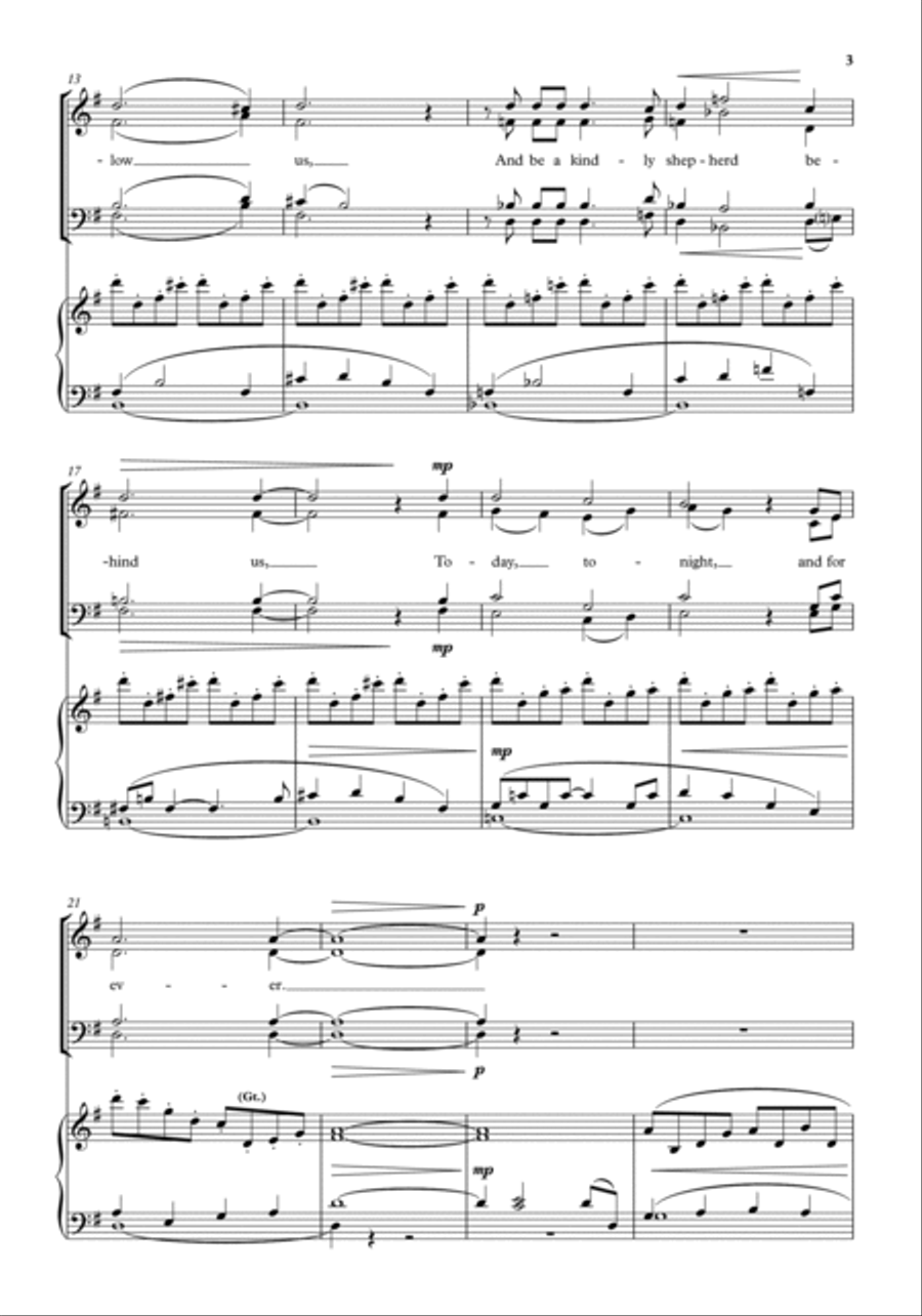 A Prayer of St Columba 4-Part scores gallery preview page 3