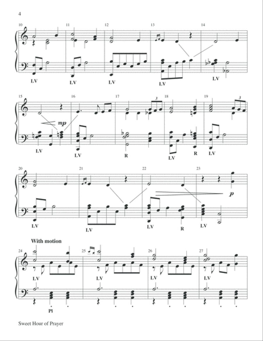 Sweet Hour of Prayer Sweet Hour of Prayer 5-Octaves scores gallery preview page 4