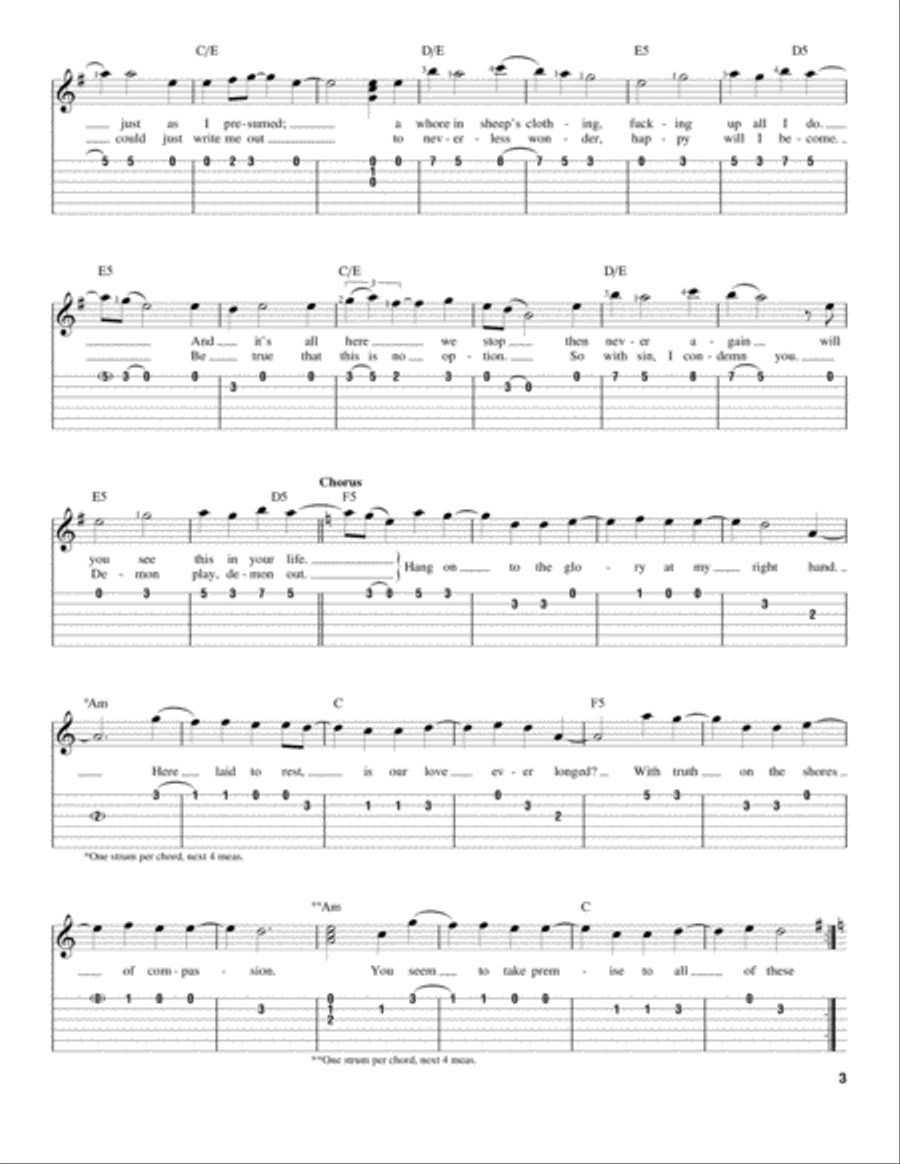 Welcome Home Acoustic Guitar scores gallery preview page 3