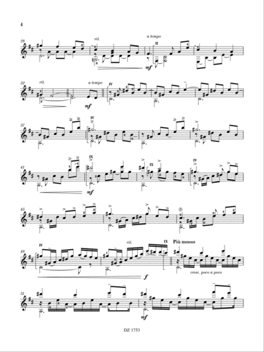 Dénouement Classical Guitar scores gallery preview page 5