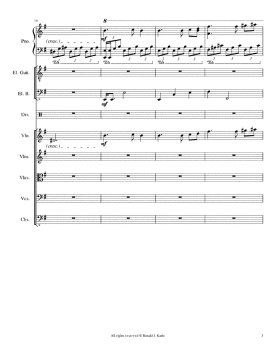 The Night of the Running Full Orchestra scores gallery preview page 4