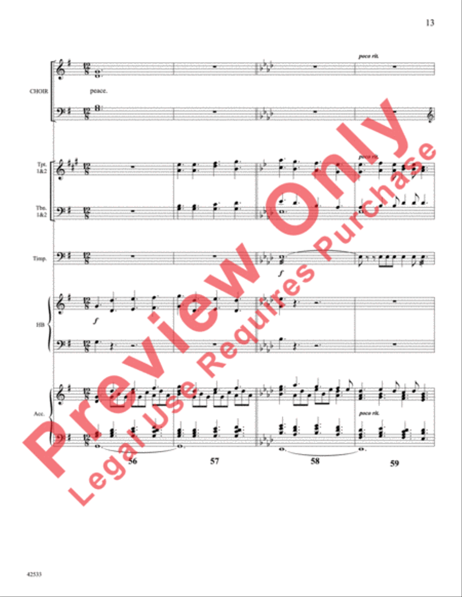 Fanfare and Canticle for Easter Day Choir scores gallery preview page 14