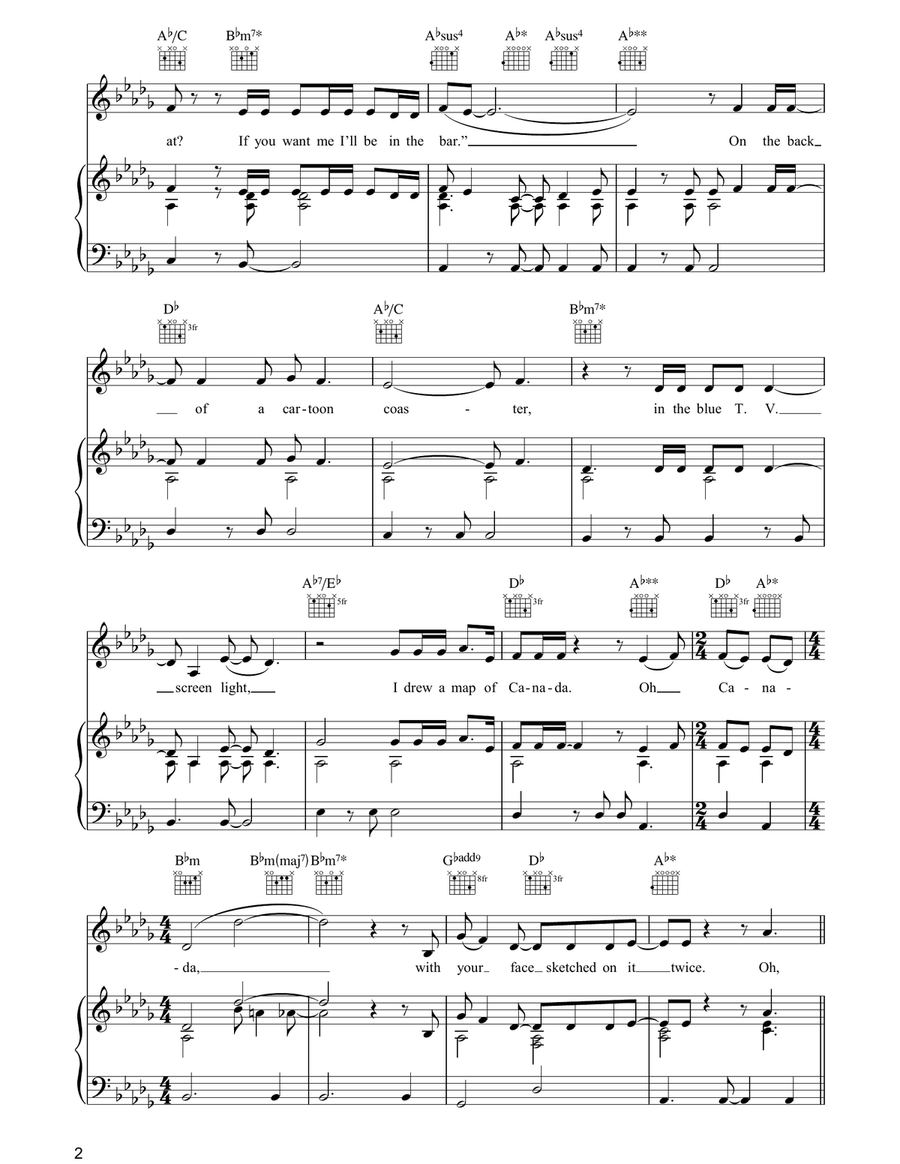 A Case Of You Acoustic Guitar scores gallery preview page 2