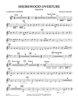Shorewood Overture (for Multi-level Combined Bands) - Eb Baritone Saxophone (Level 1