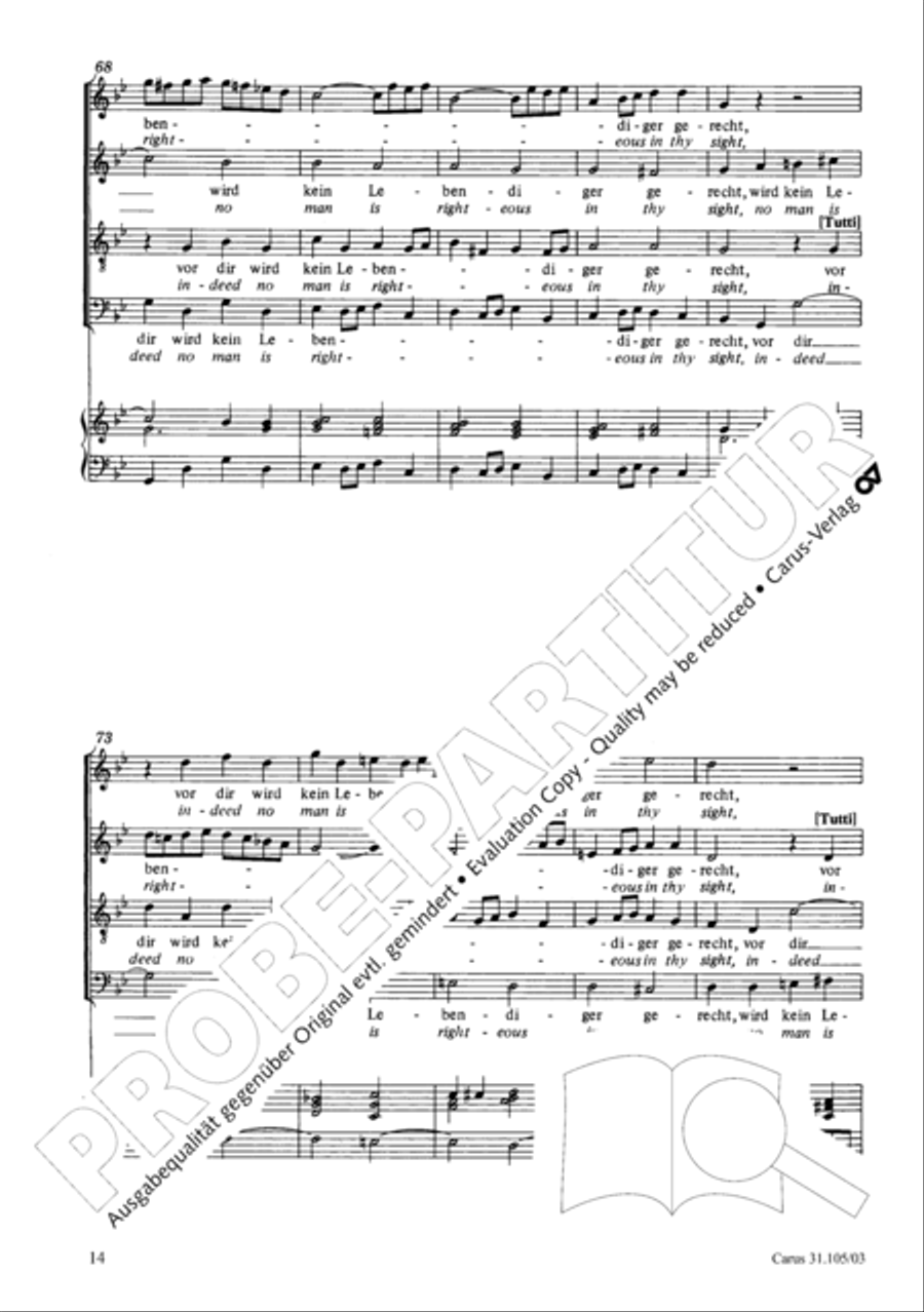 Lord, be not too quick to judge thy servant 4-Part scores gallery preview page 15