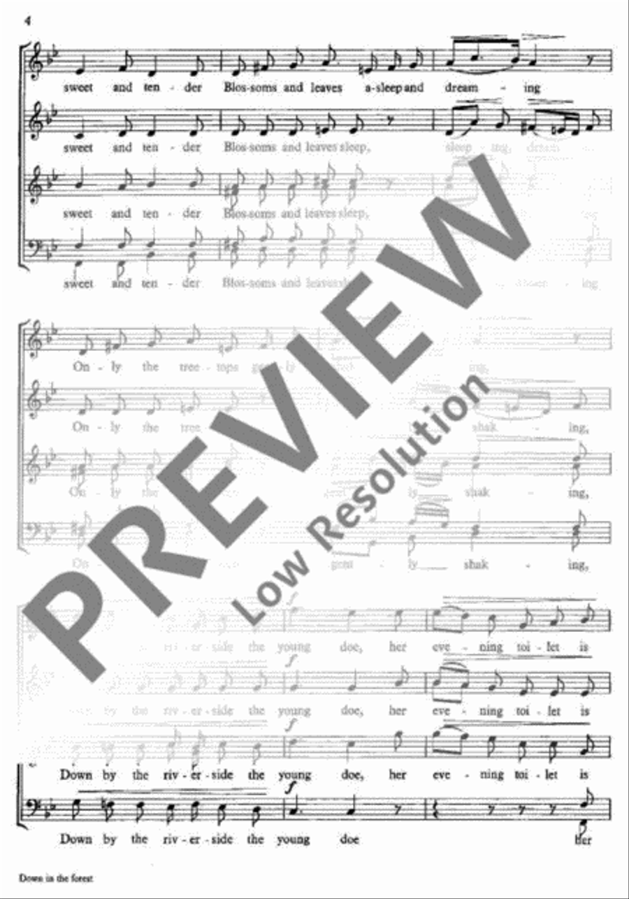 Songs of Nature 4-Part scores gallery preview page 5