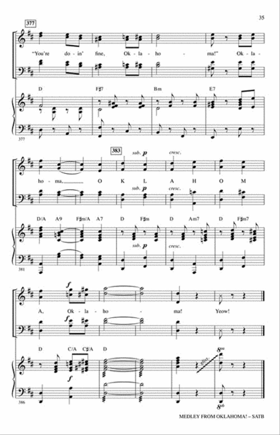 Oklahoma! 4-Part scores gallery preview page 6
