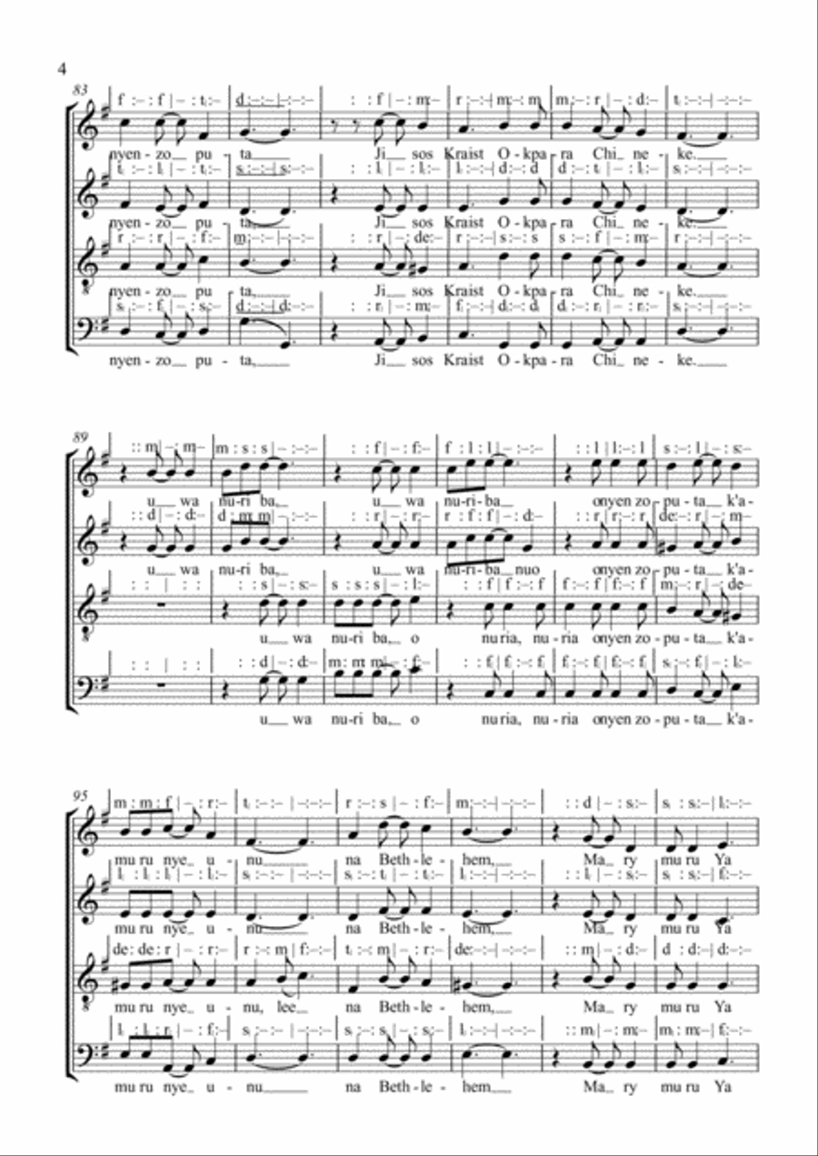 Lee kpakpando Voice Solo scores gallery preview page 4