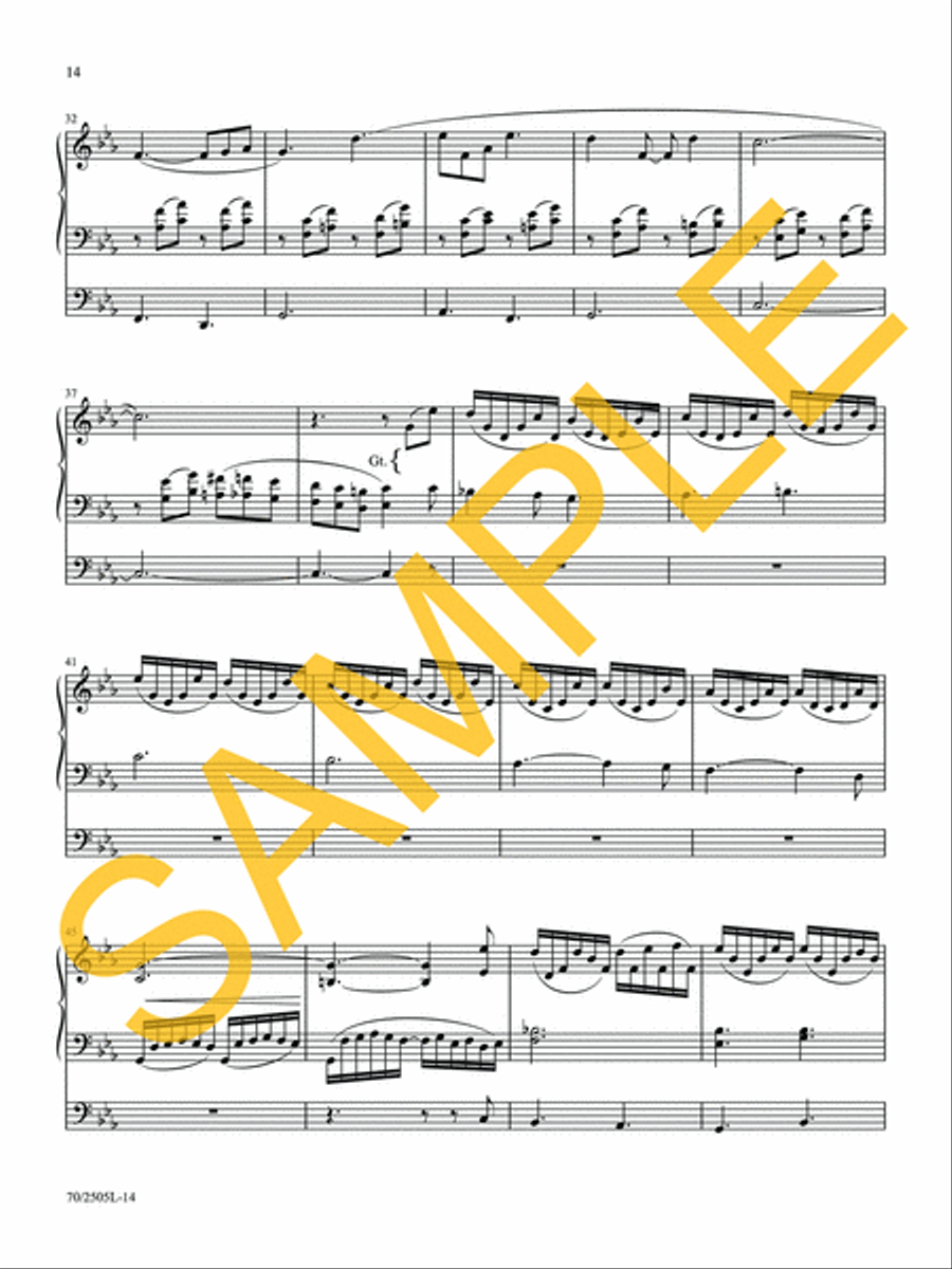 O Worship the King Organ Solo scores gallery preview page 12