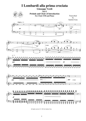 Verdi "I Lombardi alla prima Crociata" (Act1) Prelude-Introdution - Choir STB and piano