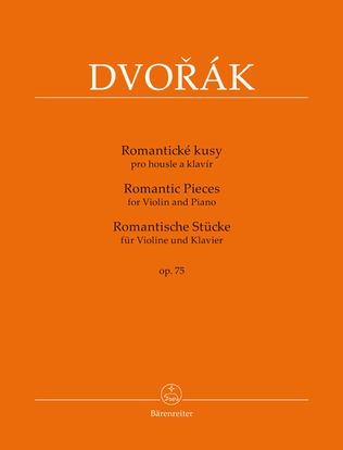 Book cover for Romantic Pieces for Violin and Piano op. 75
