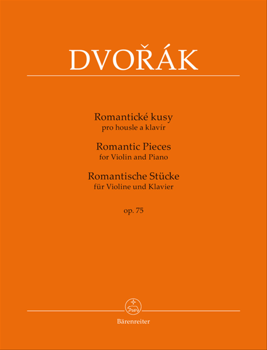 Book cover for Romantic Pieces for Violin and Piano op. 75